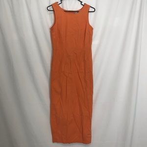 Orange Tank Top Maxi Dress